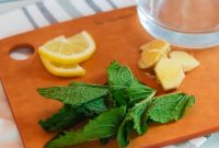 German Lemon Ginger Mint Tea Recipe with Christmas Market Photos