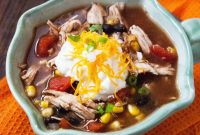 Slow Cooker Chicken Enchilada Soup Recipe