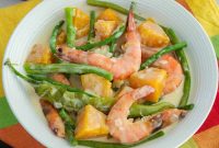 Ginataang Kalabasa with Shrimp and String Beans