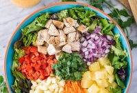 Spicy Pineapple Sriracha Chicken Salad
