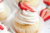 Gluten Free Dairy Free Strawberry Shortcake Cupcakes