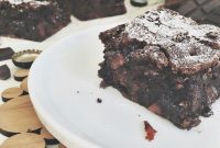 Stout Chocolate Brownies with Crispy Bacon