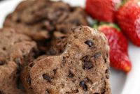 Double Chocolate Chip Biscuits with Homemade Strawberry Butter