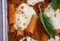 Creamy Baked Rigatoni with Mozzarella