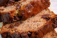 Moist Chocolate Chunk Banana Bread Recipe