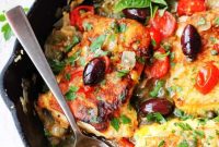 Mediterranean Pan-Fried Haddock with Tomatoes and Olives