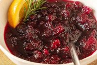 Homemade Cranberry Orange Sauce with Fresh Orange Juice