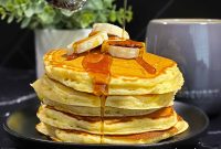 Fluffy Homemade Buttermilk Banana Pancakes