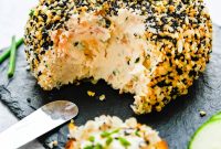 Smoked Salmon Cheese Ball with Dill and Capers