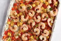 Sheet Pan Shrimp with Pineapple and Garlic Lime Glaze