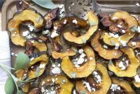 Spicy Roasted Acorn Squash with Crumbled Feta Recipe