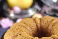 Moist Pear Cake with Caramel Sauce