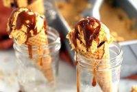 Pumpkin Cheesecake Ice Cream with Caramel Swirl