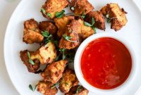Crispy Air Fryer Tofu Nuggets Vegan and Gluten Free