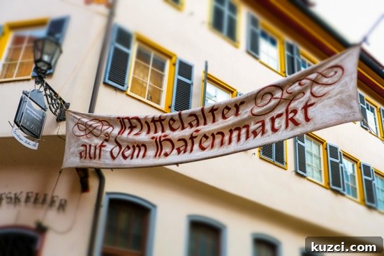 Christmas market booths in Esslingen