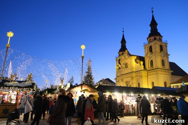 Christmas market decorations in Germany