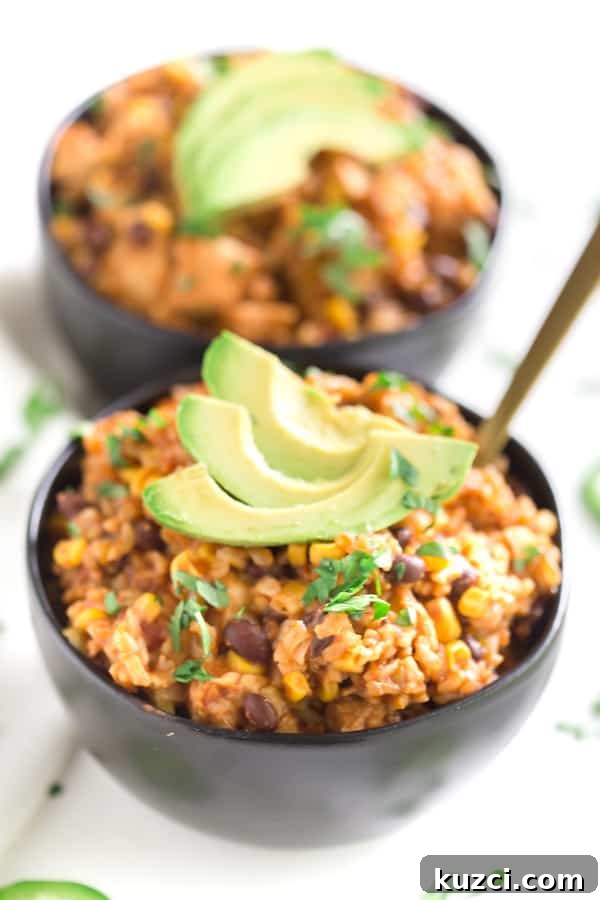 Instant Pot Shredded Chicken Taco Bowls Recipe 2 Instant Pot Chicken Taco Rice Bowls