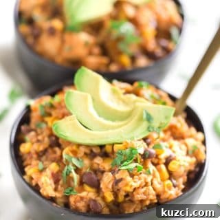 Instant Pot Chicken Taco Rice Bowls