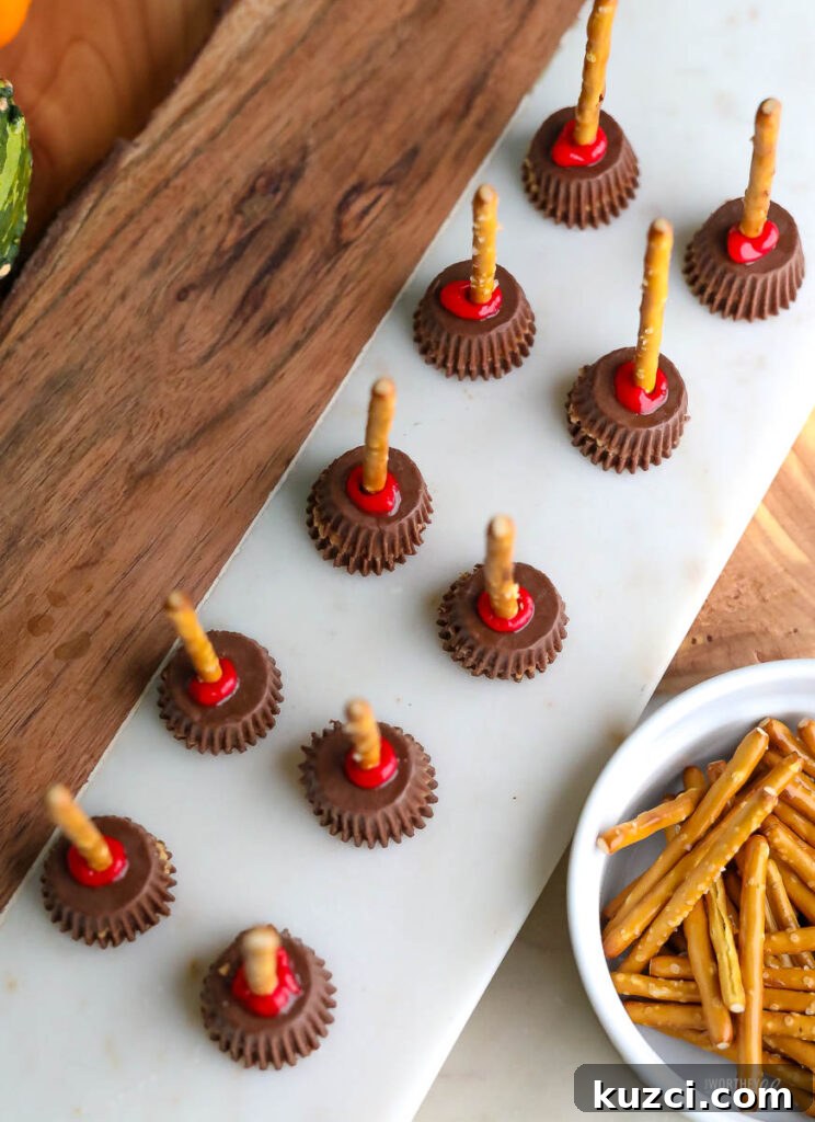 Ingredients for Witch's Brooms Halloween Treat