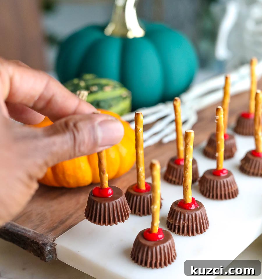 Ingredients for Witch's Brooms Halloween Treat