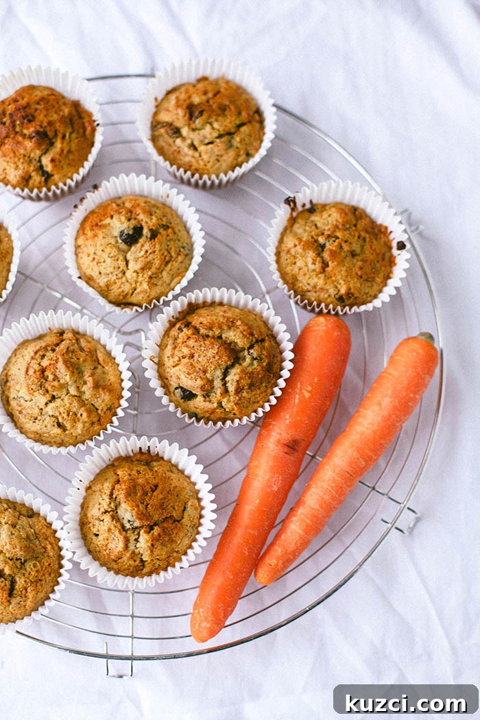 Healthy Carrot Cake Muffins (Vegan)