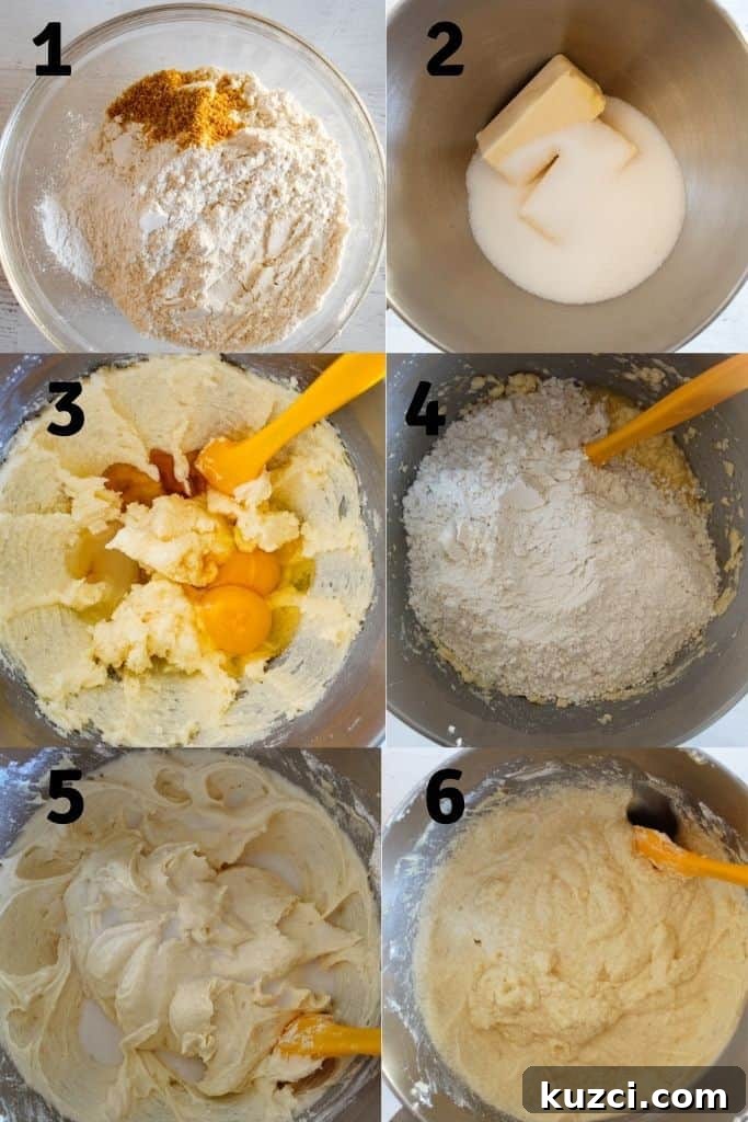 Moist Gluten Free Blueberry Cake Recipe 5 step image collage