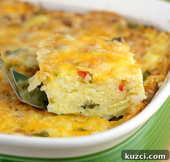 Roasted Poblano Breakfast Casserole