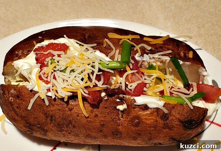 Smoke Baked Potatoe made fully loaded