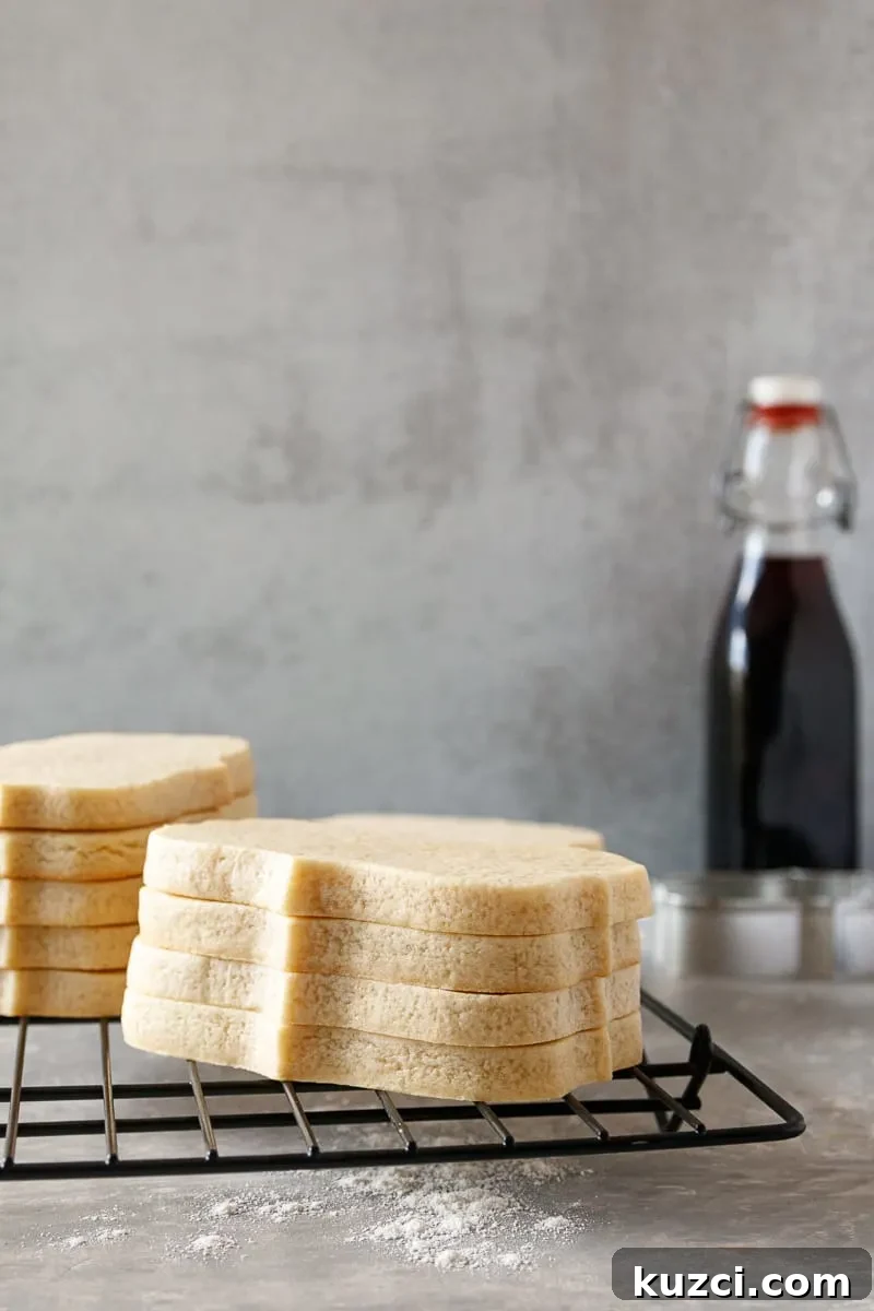 Soft Sugar Cookies That Hold Their Shape 4 a stack of sugar cookies to show how they do not spread and bake evenly