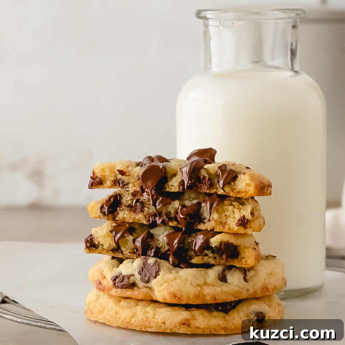 Chocolate Chip Cookies Without Brown Sugar 2 Chocolate Chip Cookies without Brown Sugar stacked.