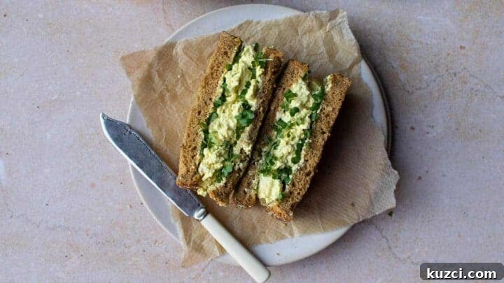 Vegan egg mayo sandwich.