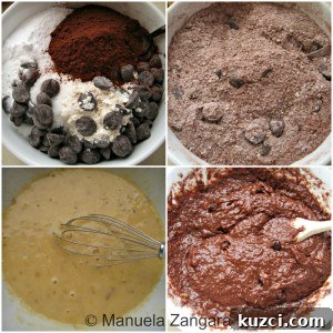 Double Chocolate Whole Wheat Banana Bread Recipe 3 Batter ready in bowl
