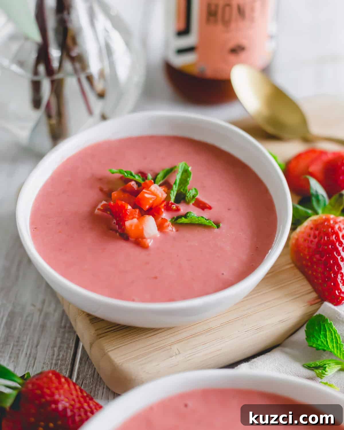 Strawberry soup.