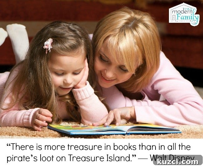 sweet  little girl with mother reading book
