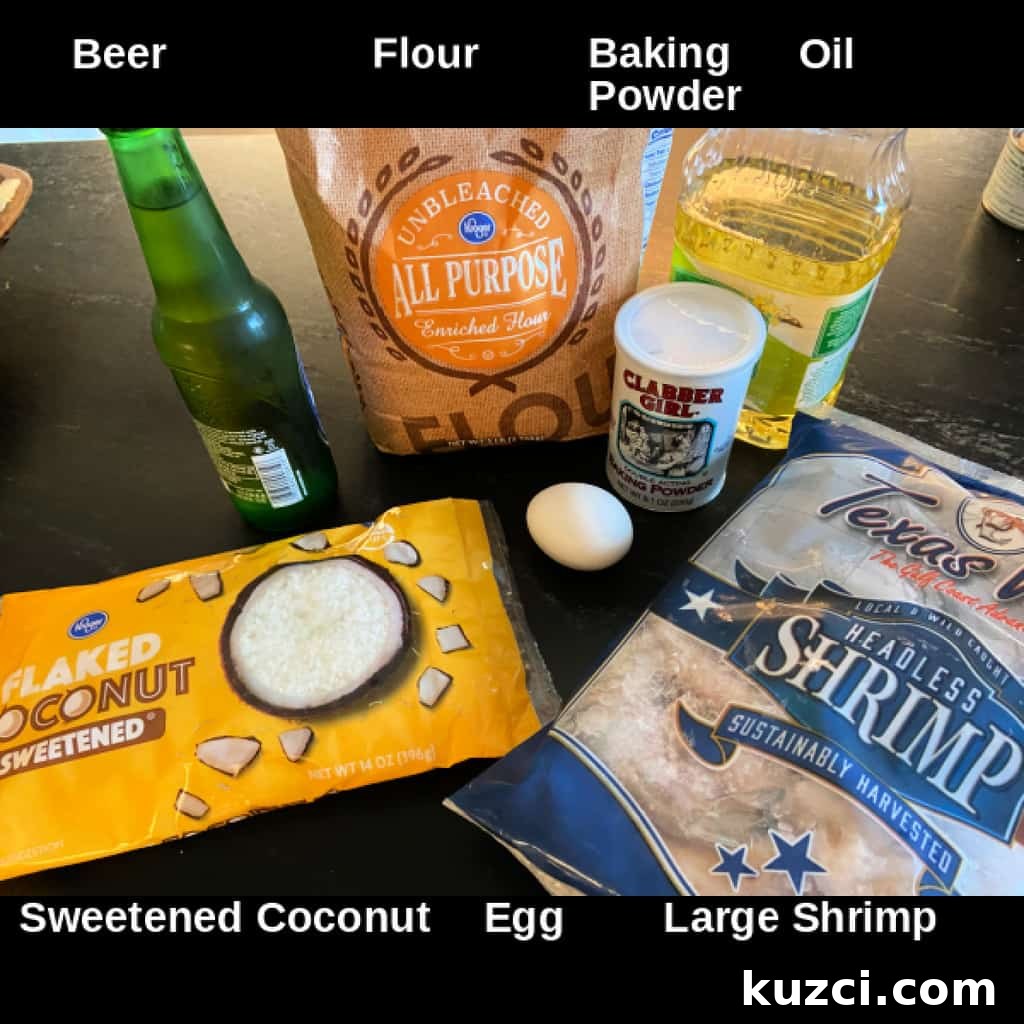 Batter ingredients on counter with labels.