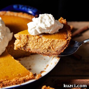 Pumpkin Pie with Graham Cracker Crust Recipe 11 Pumpkin pie with graham cracker crust.