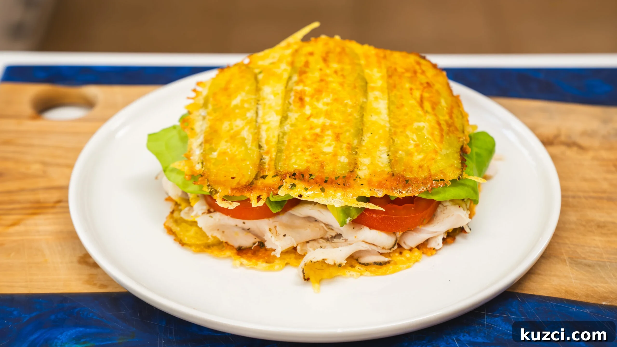 Viral Pickle Sandwich Recipe: Low-Carb, Loaded with Crunch 5 Viral pickle sandwich on a plate and stuffed with delicious fillings.