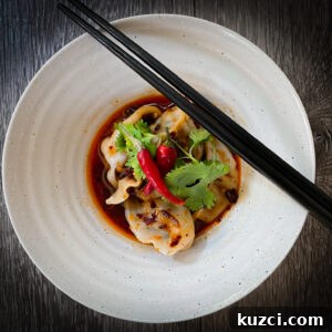 Serve dumplings with garlic chili oil