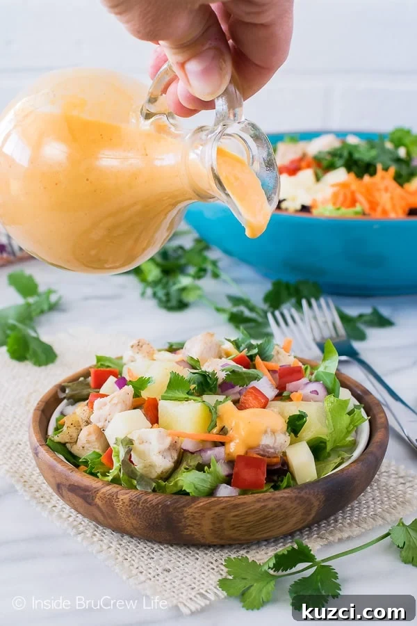 Pineapple Sriracha Chicken Salad - the sweet and spicy homemade dressing gives this veggie salad a fun twist! Great salad recipe for hot summer months! Pineapple Sriracha Chicken Salad - the sweet and spicy homemade dressing gives this veggie salad a fun twist! Great salad recipe for hot summer months!