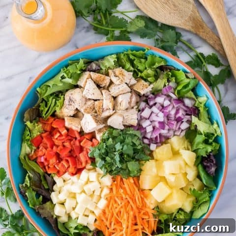 Pineapple Sriracha Chicken Salad