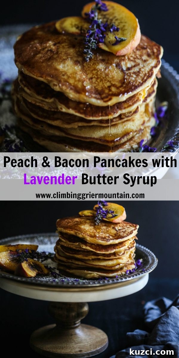 peach-bacon-pancakes-with-lavender-butter-syrup