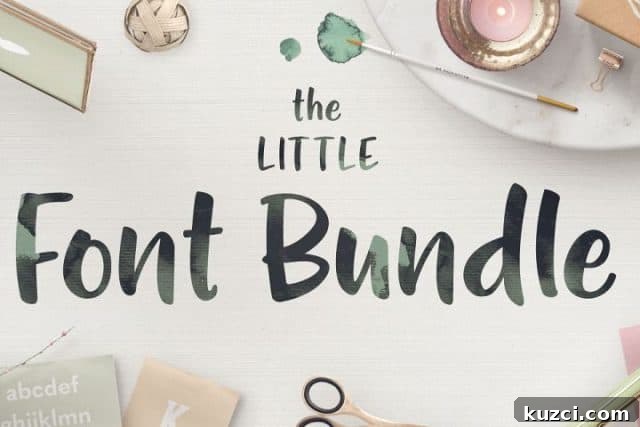 the little font bundle fontbundles.net