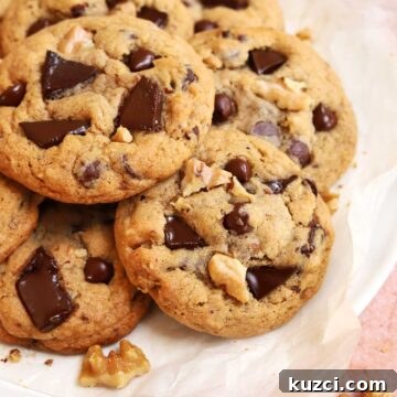 Chewy chocolate chip banana bread cookies