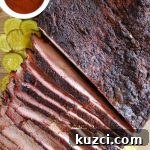 Smoked beef brisket