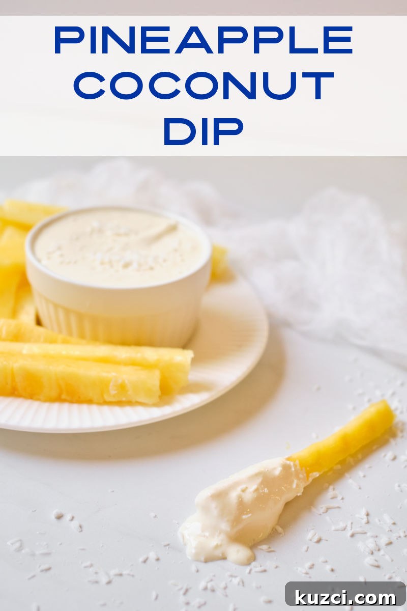 4-Ingredient Pina Colada Fruit Dip Recipe 4 pineapple coconut dip