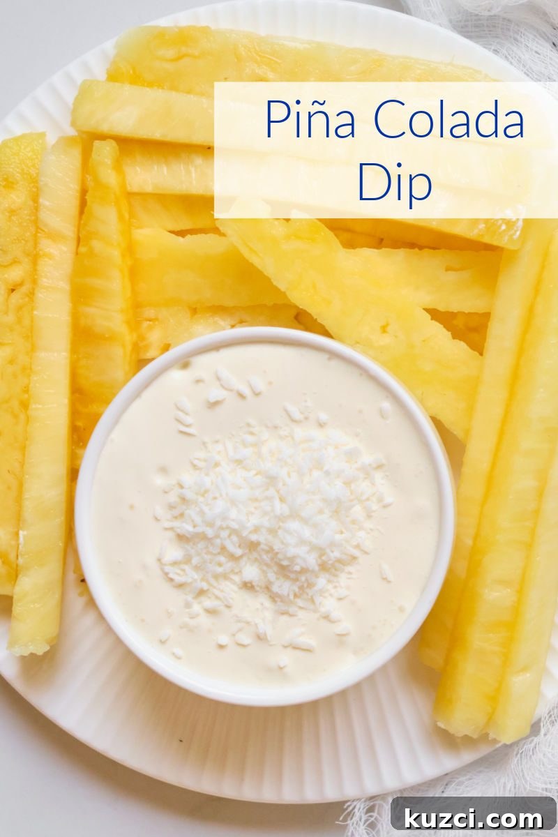 4-Ingredient Pina Colada Fruit Dip Recipe 6 pineapple dip