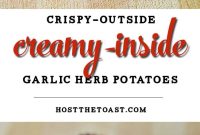 Crispy Garlic Herb Potatoes with Creamy Centers