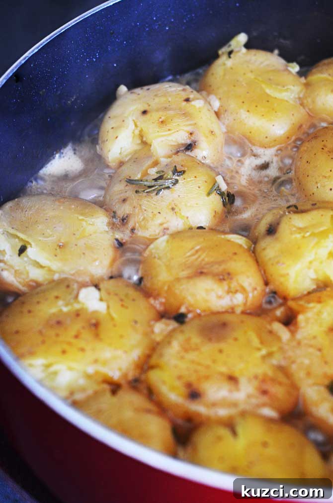 Crispy Garlic Herb Potatoes with Creamy Centers 5 Crispy-Outside Creamy-Inside Garlic Herb Potatoes