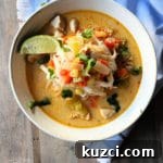 Thai Chicken Noodle Soup with Coconut Curry Broth 6 Thai chicken noodle soup