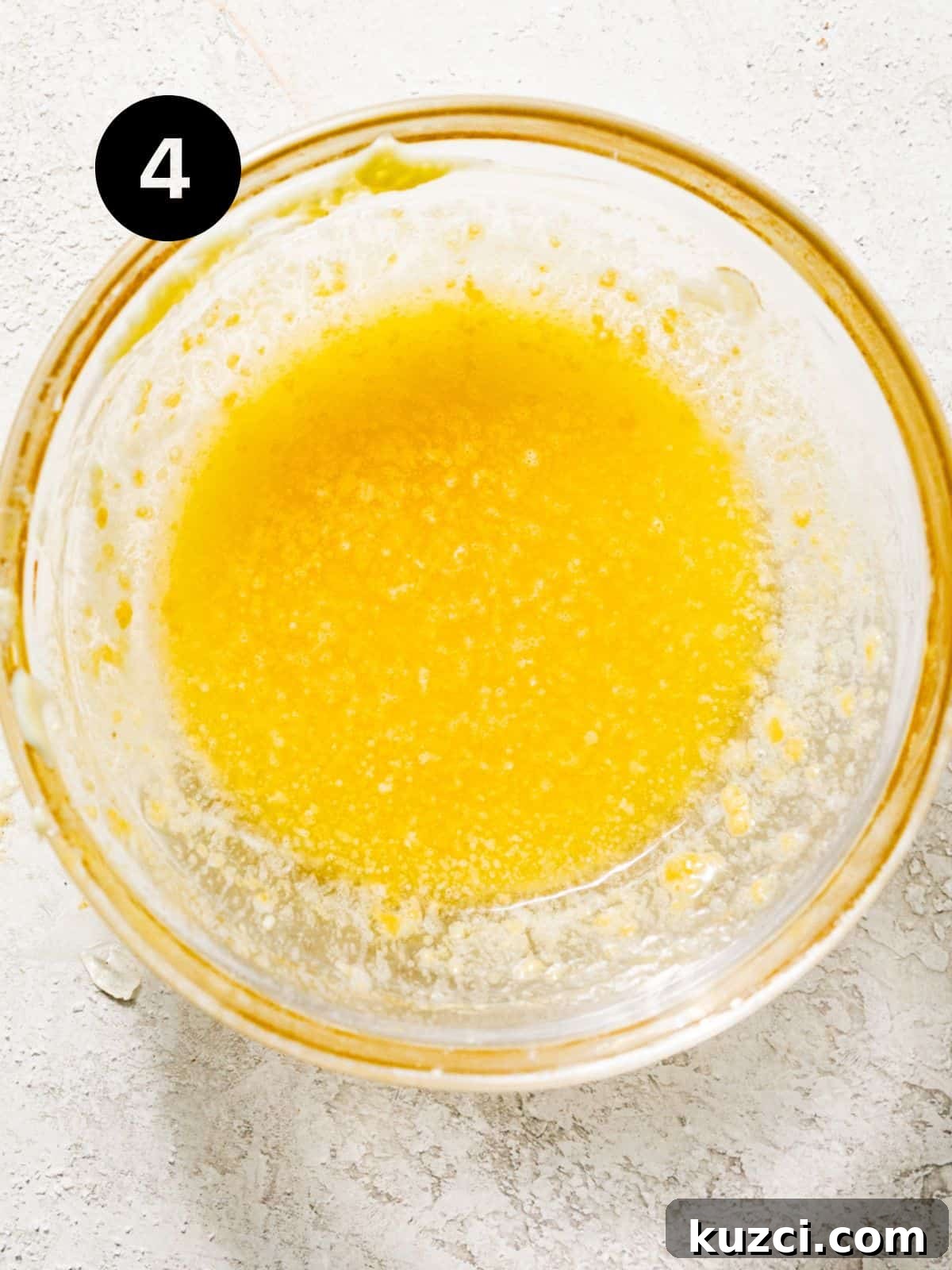garlic butter mixed together in a bowl.